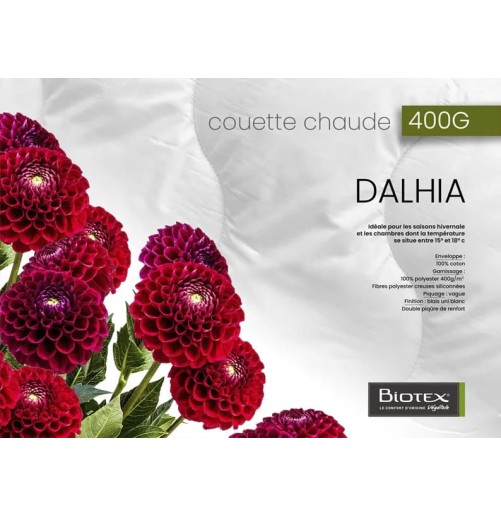 Couette synthétique Dalhia 400g - Biotex