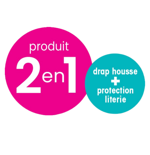 Drap-housse 2-en-1 Delicatex déperlant - Biotex