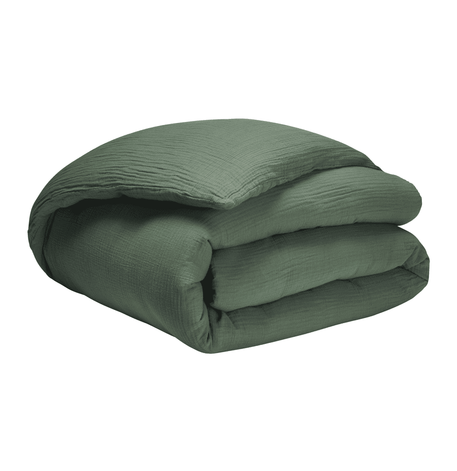 Gaze de coton lavée • Housse de couette unie • Tendresse • Essix Gaze de coton lavée • Housse de couette unie • Tendresse • Essix