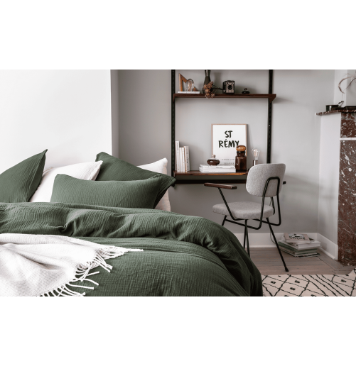 Gaze de coton lavée • Housse de couette unie • Tendresse • Essix