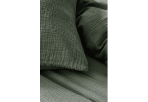 Gaze de coton lavée • Drap plat unie • Tendresse • Essix