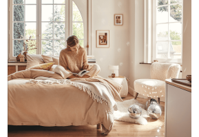 Flanelle de coton • Drap plat uni • Frisson • Essix