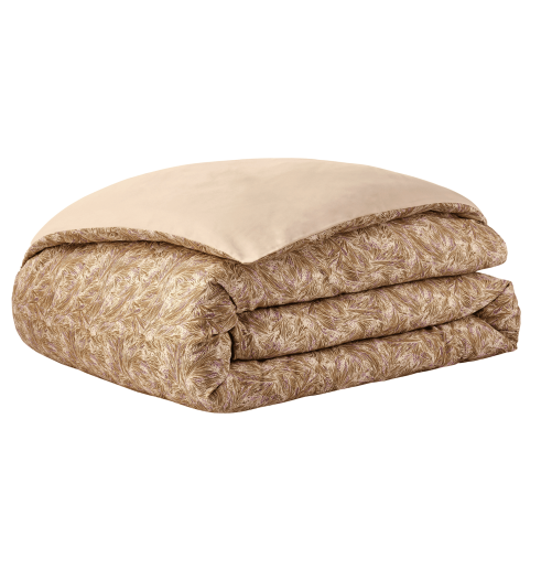 Satin de coton 80 fils/cm² • Housse de couette imprimée • Bruyère • Essix