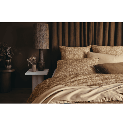 Satin de coton 80 fils/cm² • Housse de couette imprimée • Bruyère • Essix