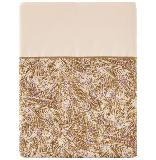 Satin de coton 80 fils/cm² • Drap plat imprimé • Bruyère • Essix