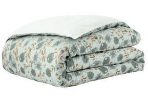 Satin de coton 80 fils/cm² • Housse de couette imprimée • Éclosion • Essix