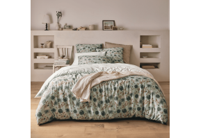 Satin de coton 80 fils/cm² • Housse de couette imprimée • Éclosion • Essix