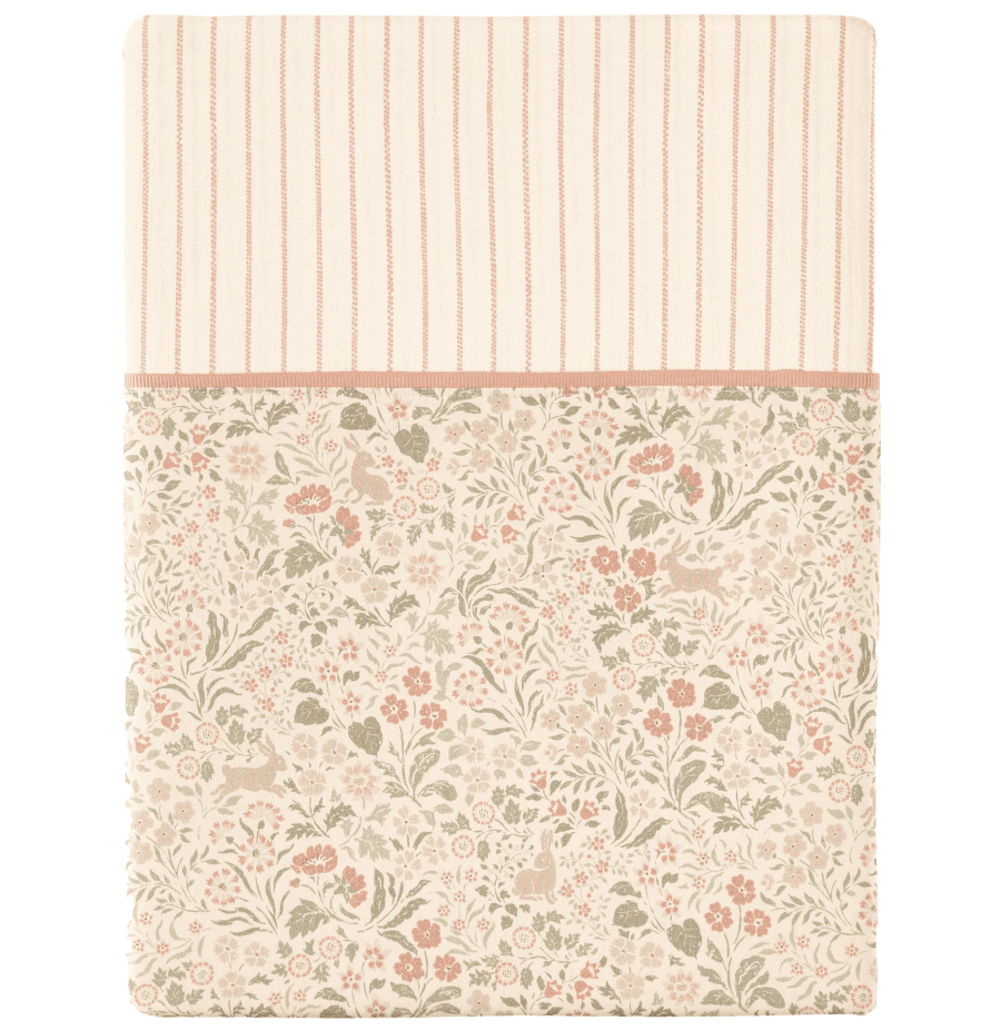 Percale de coton 80 fils/cm² • Drap plat imprimé • Cottage • Essix Percale de coton 80 fils/cm² • Drap plat imprimé • Cottage • Essix