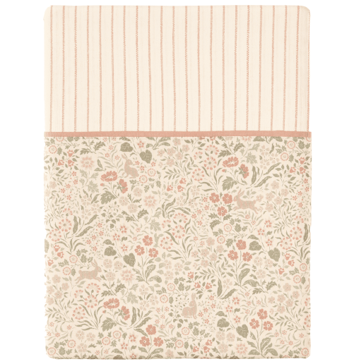 Percale de coton 80 fils/cm² • Drap plat imprimé • Cottage • Essix