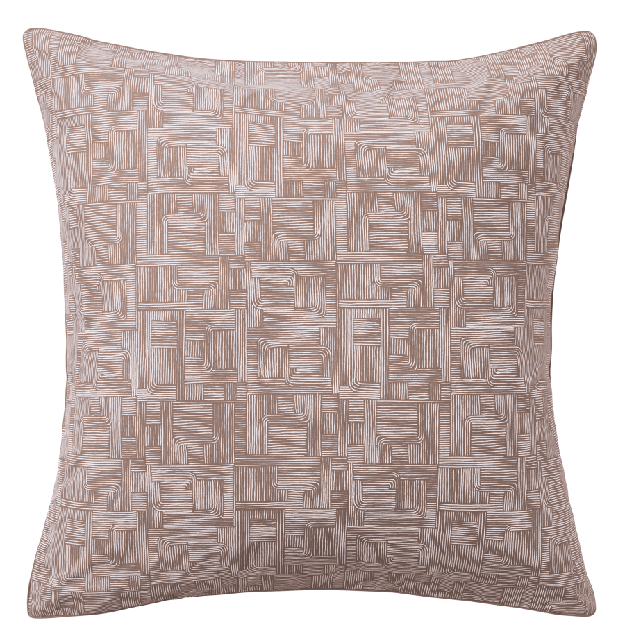 Percale de coton 80 fils/cm² •Taies d'oreillers imprimée • Géo Minéral • Essix Percale de coton 80 fils/cm² •Taies d'oreillers imprimée • Géo Minéral • Essix