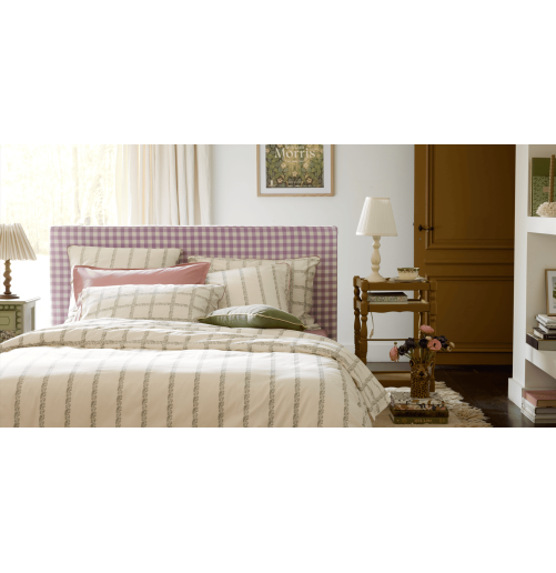 Percale de coton 80 fils/cm² • Housse de couette imprimée • Jardin Secret • Essix