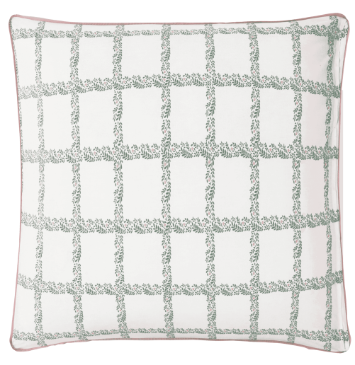 Percale de coton 80 fils/cm² • Taies d'oreillers imprimée • Jardin Secret • Essix