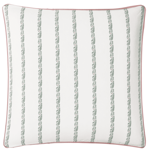 Percale de coton 80 fils/cm² • Taies d'oreillers imprimée • Jardin Secret • Essix