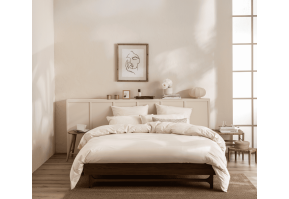 Percale de coton lavée 80 fils/cm² • Housse de couette unie • Délicate • Essix