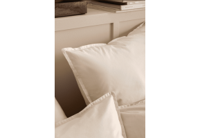 Percale de coton lavée 80 fils/cm² • Taies d'oreillers unies • Délicate • Essix