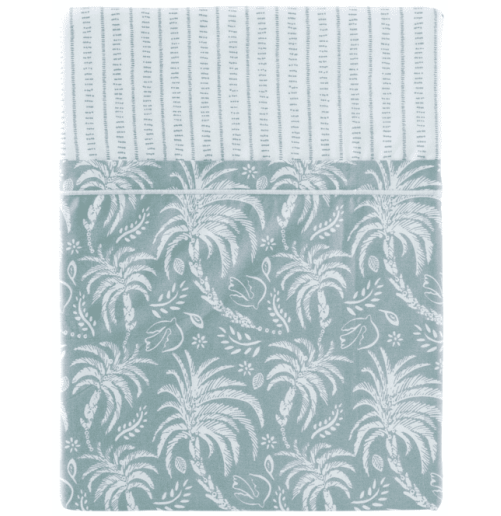 Percale de coton 80 fils/cm² • Drap plat imprimé • Palma • Essix